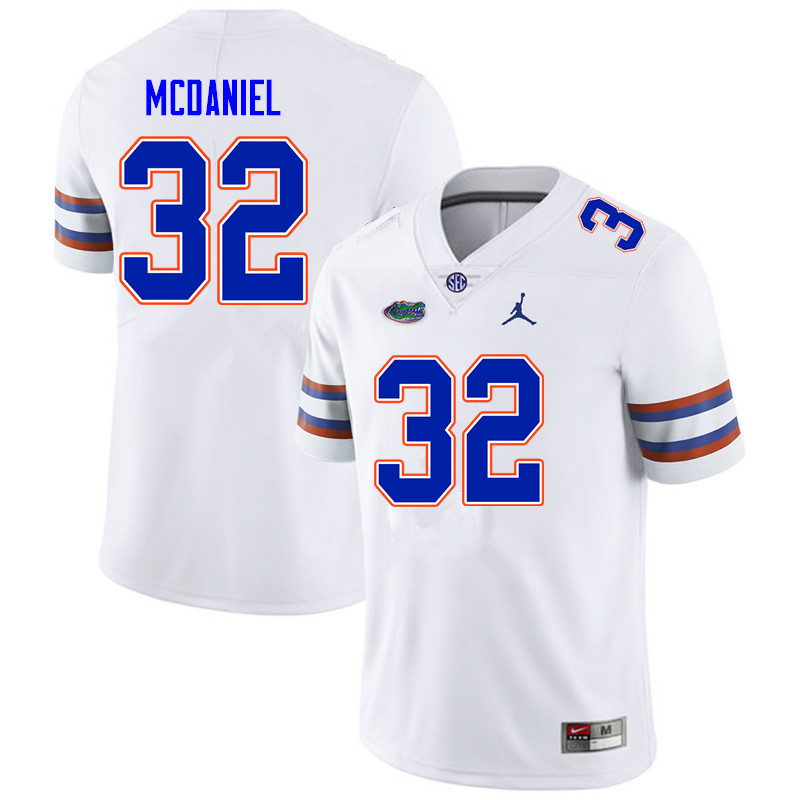 Men #32 Mordecai McDaniel Florida Gators College Football Jerseys Sale-White